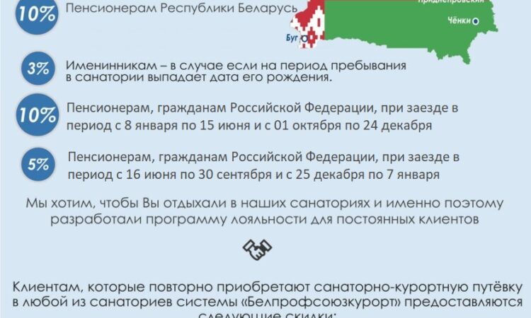 Программа лояльности санатория Белоруссии